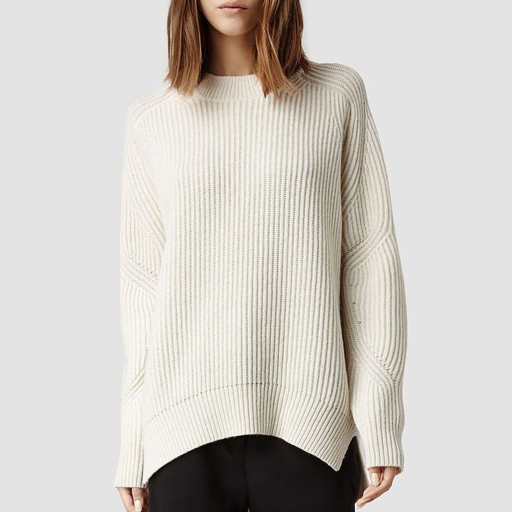 All Saints Quinta Jumper Chunky Wool Alpaca Mock